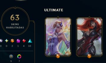 CONTA LOL SEM ELO 63 SKINS LUX ELEMENTARISTA MF ULTIMATE