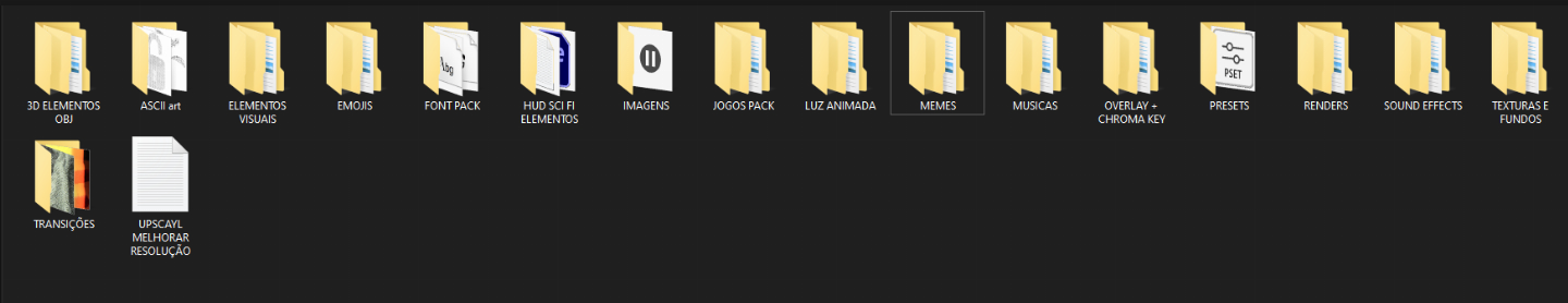 PACK DE EDIÇÃO/DESIGN (SFX, PRESET, OVERLAYS, JOGOS) ACESSO VITALÍCIO + PRESENTE