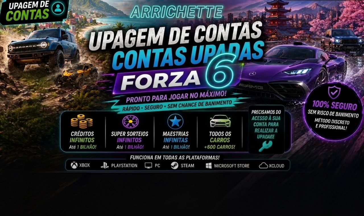Dinheiro/Carros/Roletas/Maestria no Forza Horizon 6 na sua Conta