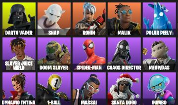 Conta Fortnite 33 Skins | Darth Vader, Doom Slayer, Geralt