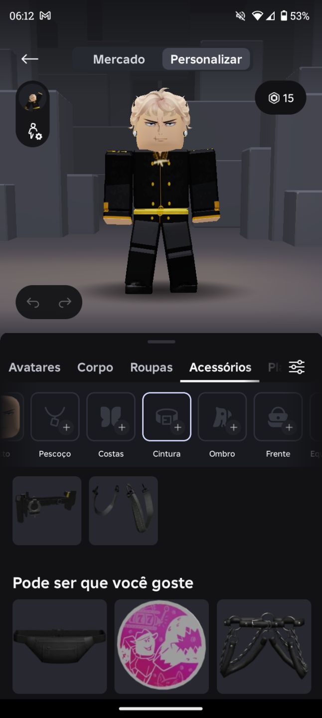 Conta de Roblox - 8145 robux gastos.