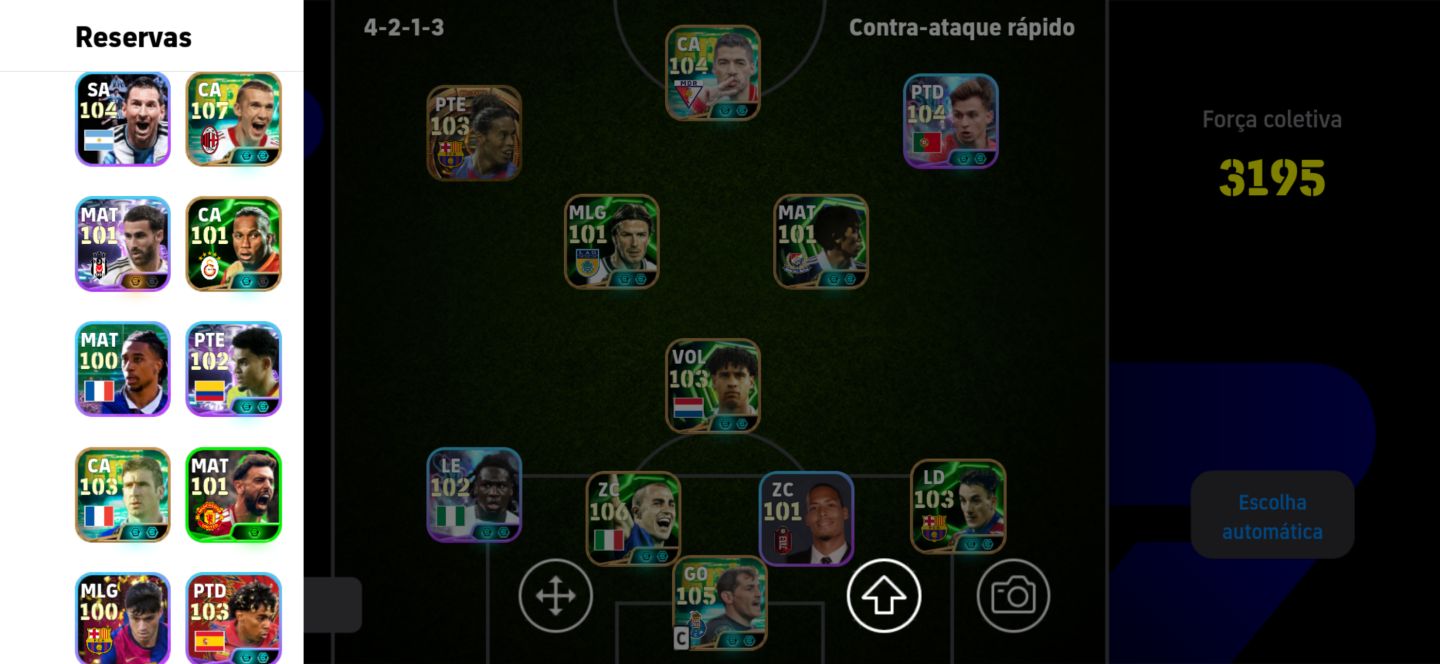 CONTA eFOOTBALL 2026 | FORÇA 3195 | ELENCO TOP | JOGADORES RAROS | VIA KONAMI ID