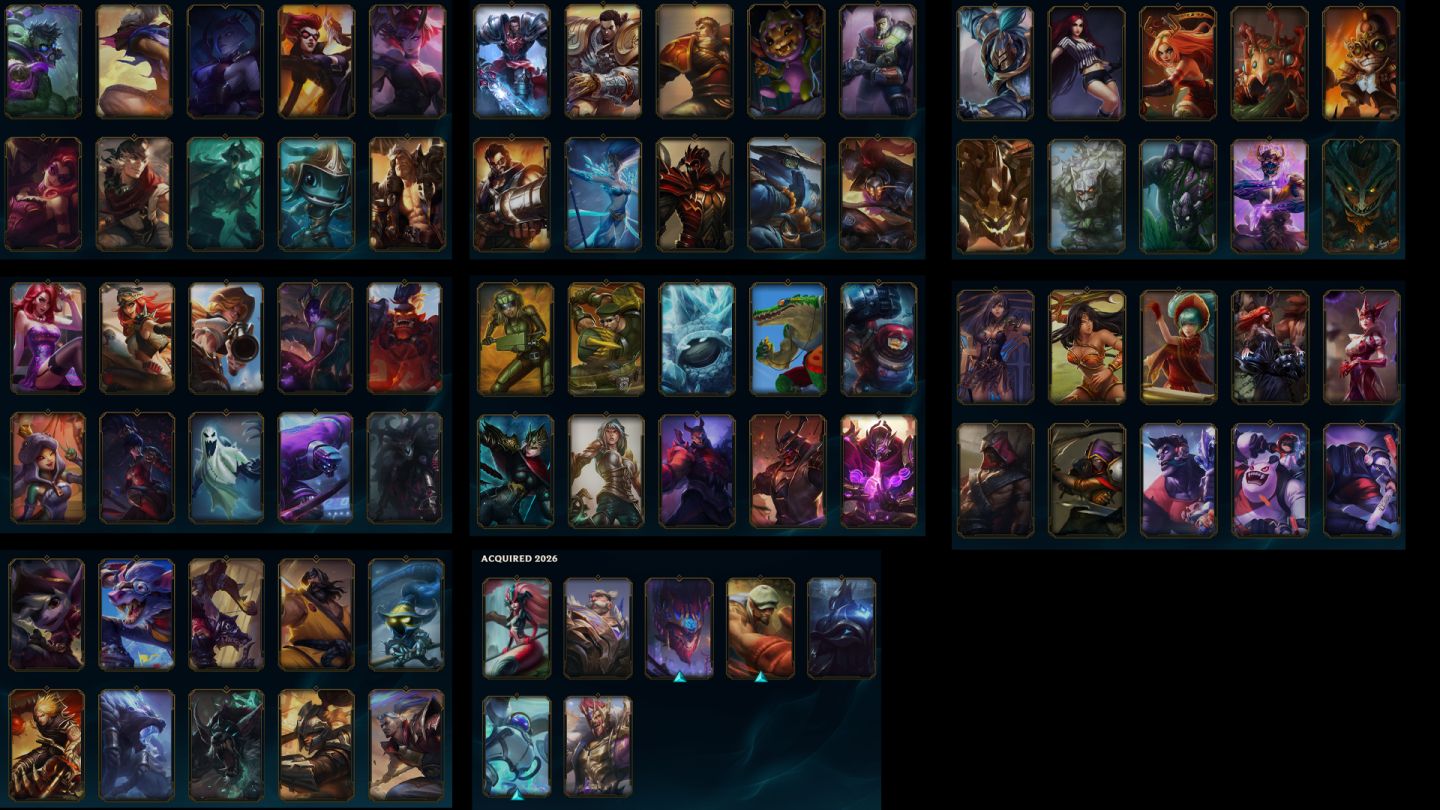 FULLACESSO - CONTA DE 2020 - 297 SKINS - LEVEL 396 - TODOSCAMPEÕES - 142 CROMAS