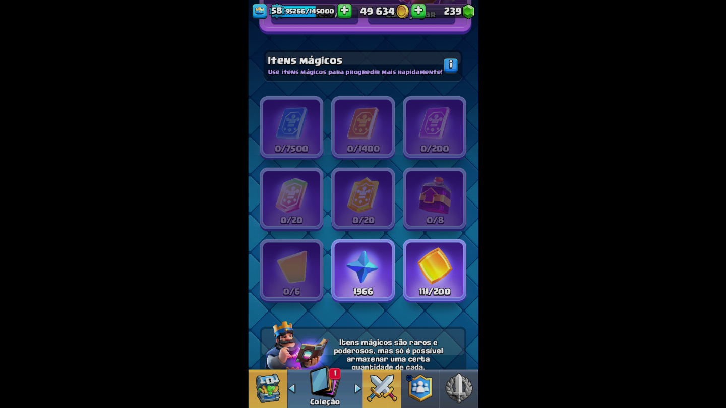 Conta de clash muito avançada com 10500 trofeus muito boa e falou negociavel!!!