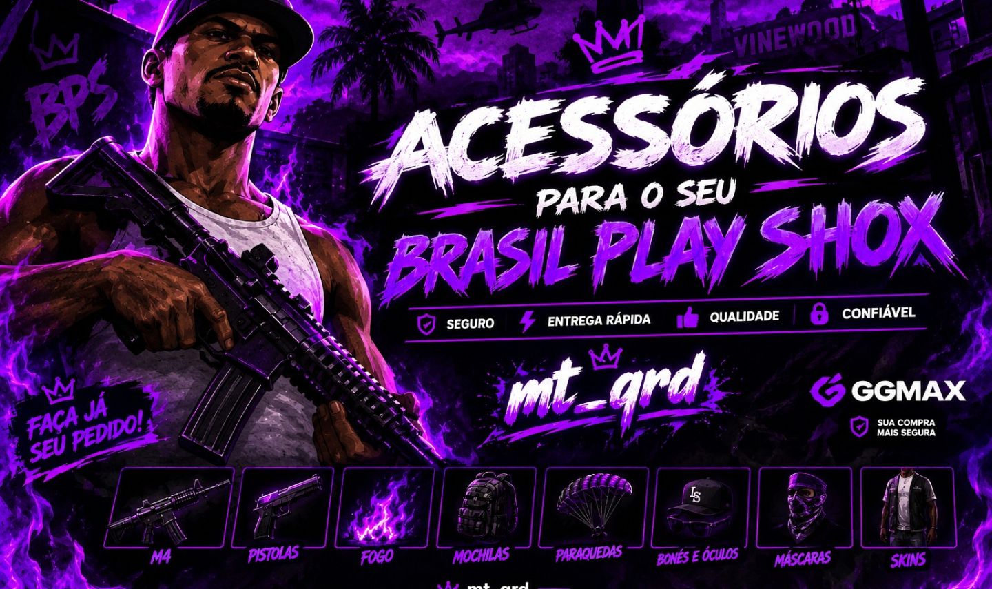[MELHOR PREÇO] ACESSÓRIOS BRASIL PLAY SHOX