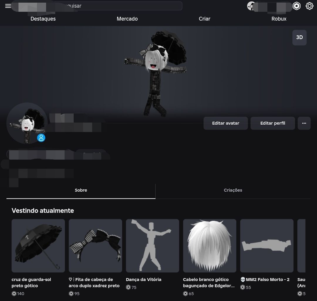 CONTA DE ROBLOX COM MAIS DE 25K DE ROBUX GASTOS/TEM ITENS MM2! E 700 ROBUX SALDO