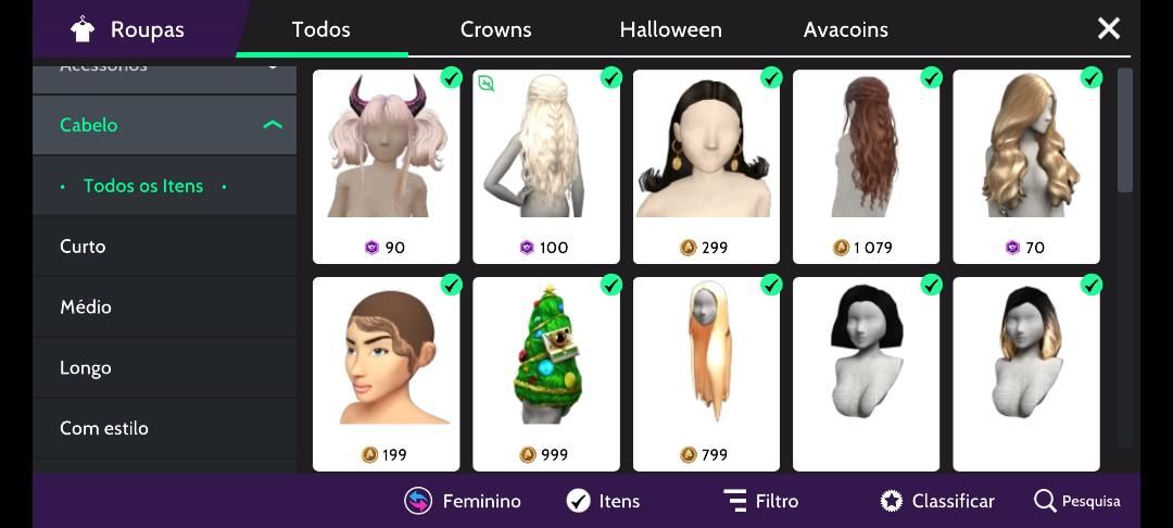 CONTA FEM NVL 22 AVAKIN LIFE (6 ANOS DE JOGO)