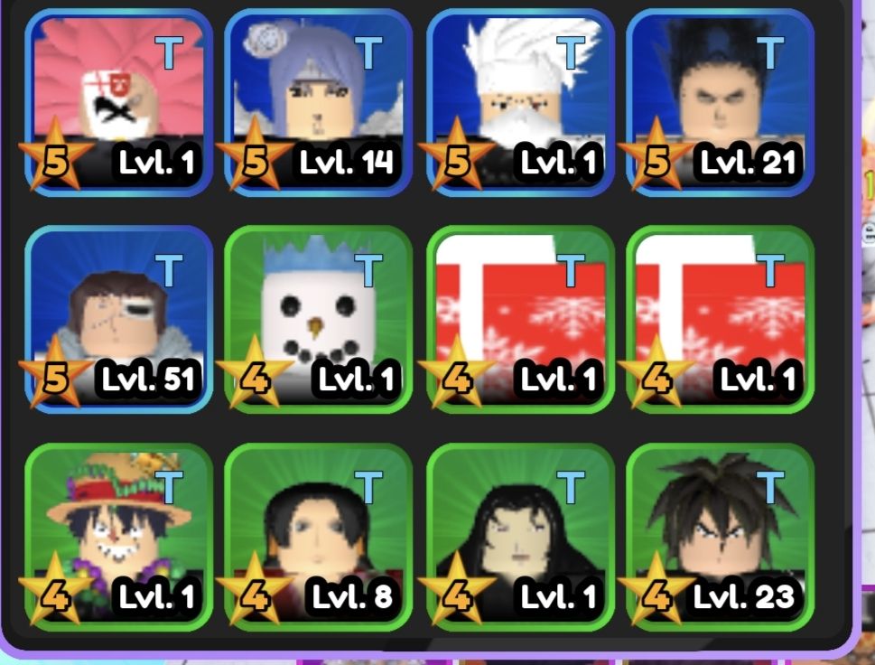 TODOS OS MEUS PERSONAGENS (GRAY, MADARA E ETC) NO ALL STAR TOWER DEFENSE / ASTD
