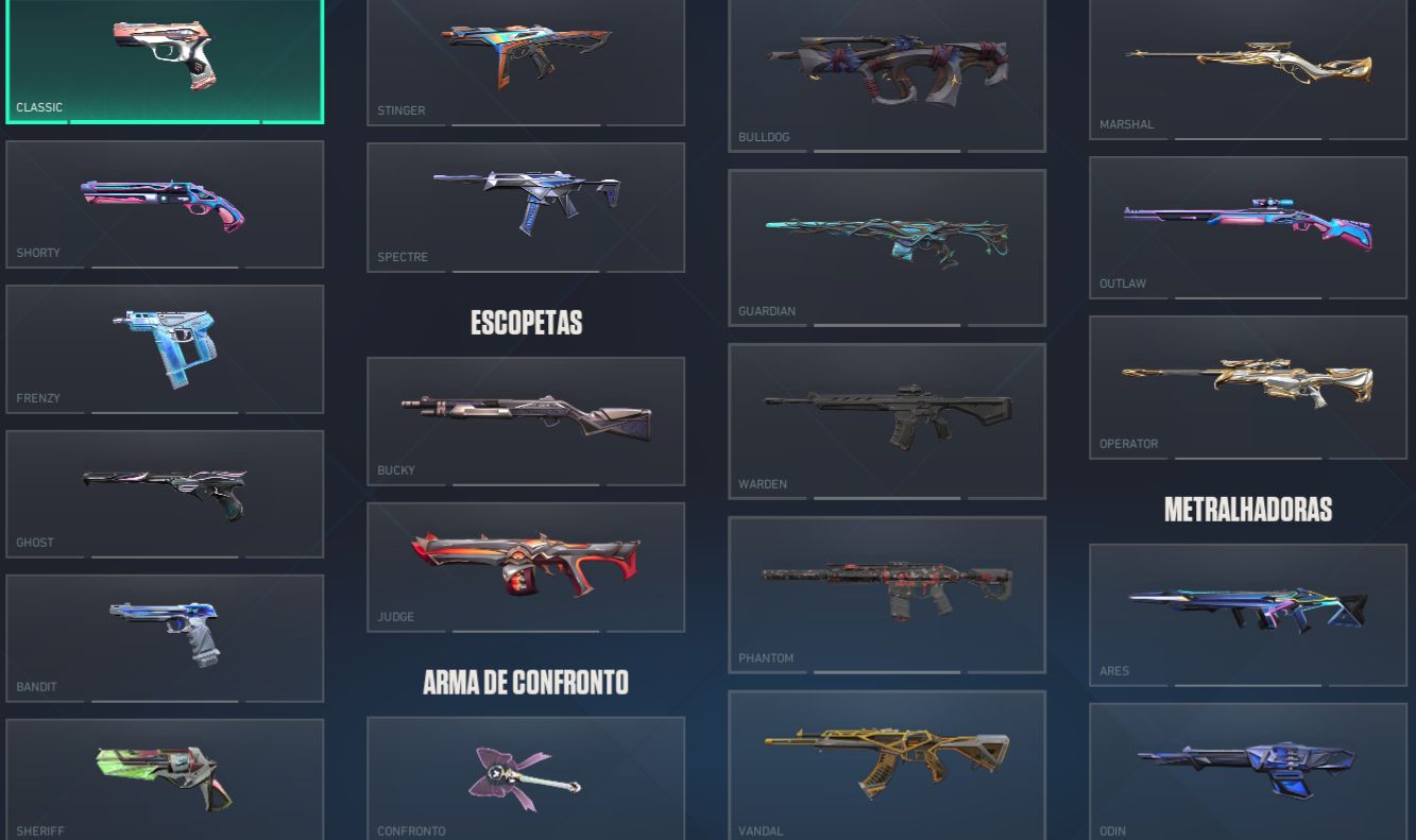 CONTA DE VALORANT 37 SKINS FULL ACESSO