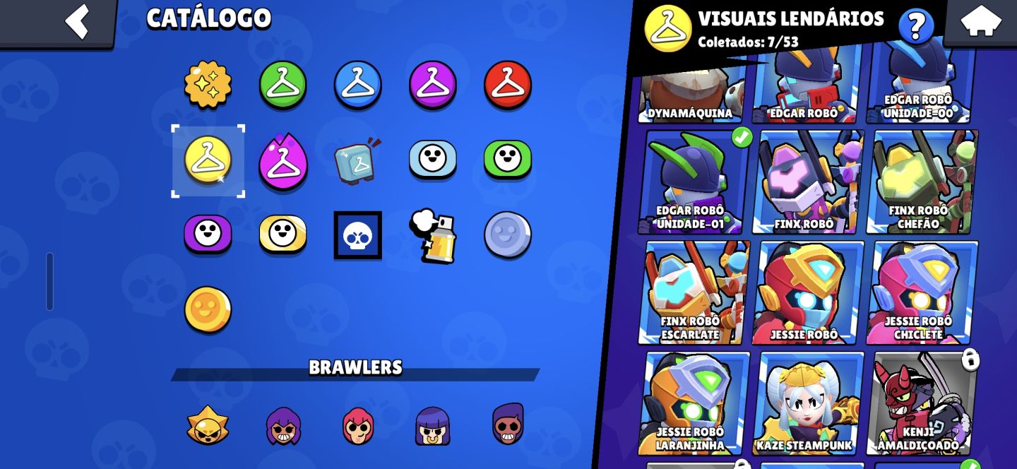 Conta Brawl 40K Troféus 131 Skins Lou Cartman Edgar Robô R$250 valor negociável