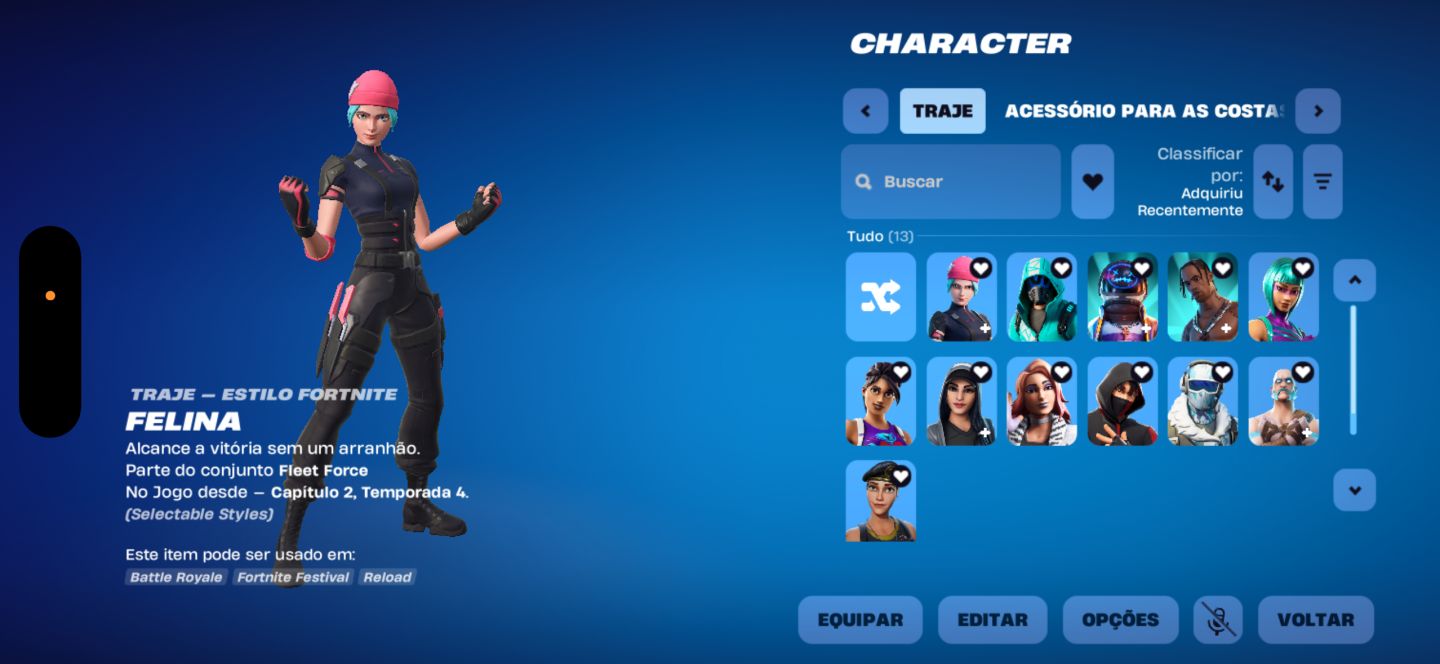 CONTA DE WILD CAT + WONDER + IKONIKO + SURF STRIKER+CONJUNTO TRAVIS DISPONÍVEL !
