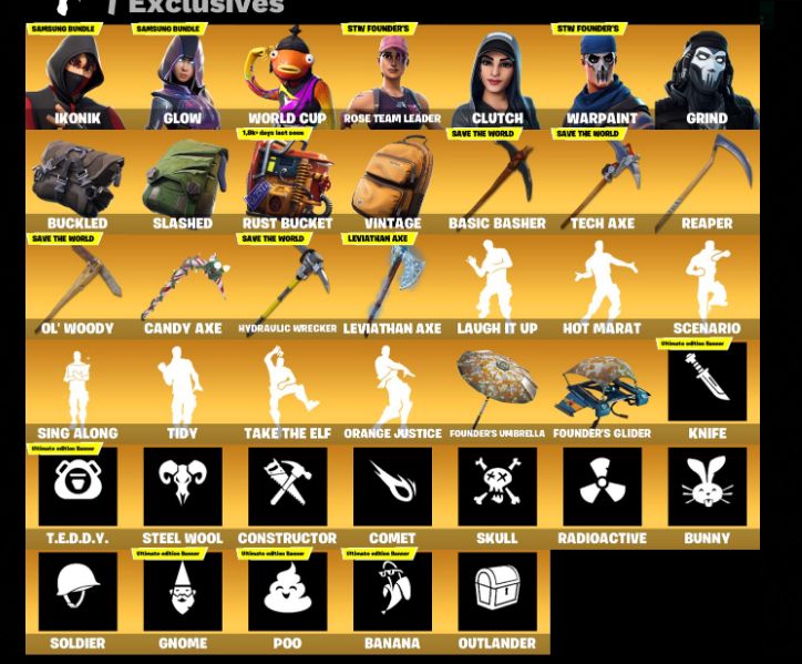 148 skins IKONIK, Glow, Luxe, Valkyri I Pra quem quer gosta de colecionar.