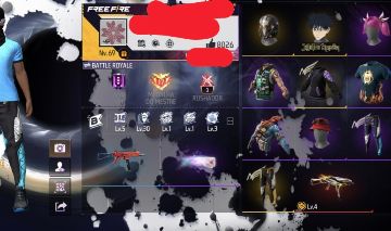 CONTA FREE FIRE NV 69 | muito passe top | XM8 Atributadas |