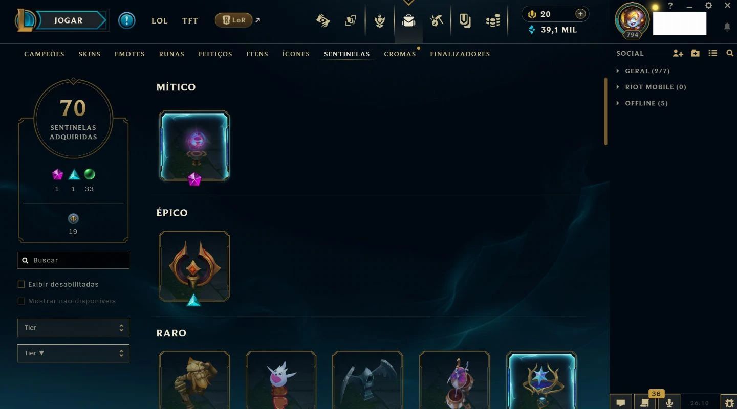 Acc de Lol - Lvl 794 - Conta de 2011! Muitas Coisas Antigas!