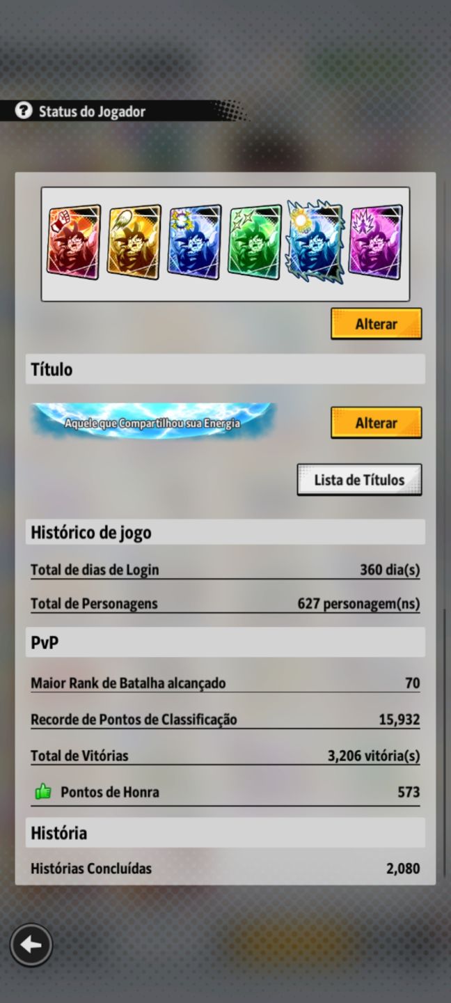 Conta de DB Legend com vários Ultras,LF,LR e equipamentos Godlys... Nível 320!!!