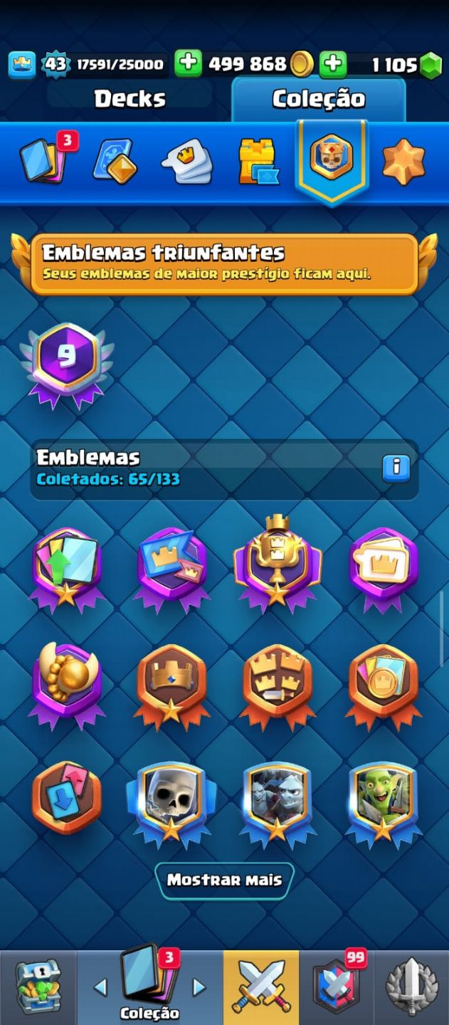 Conta Clash Royale 10 anos e Conta Brawl iniciante top (PROMO RELÂMPAGO) CHAMAA