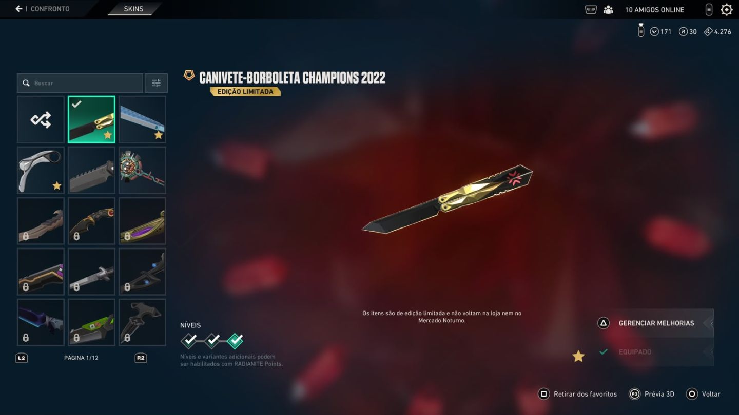 Conta com pacote Champions 22, Chaveiro de Radiante garantido e email de criação