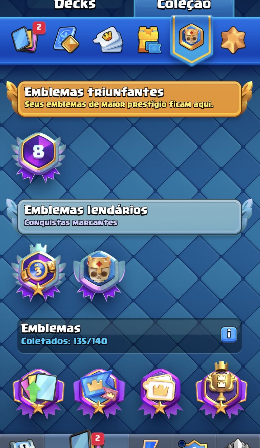 CONTA CLASH ROYALE 12.5k TROFÉUS - ENDGAME COMPLETA