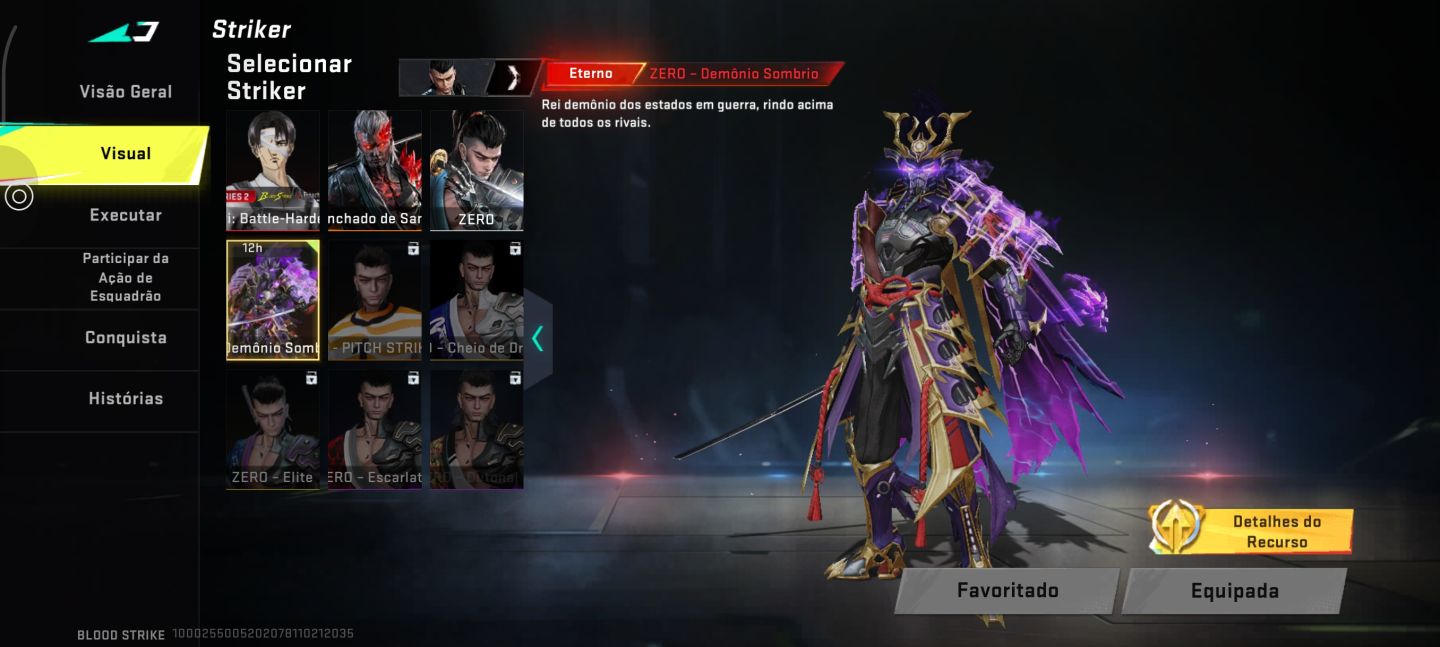 Conta com skins da colaboração AOT