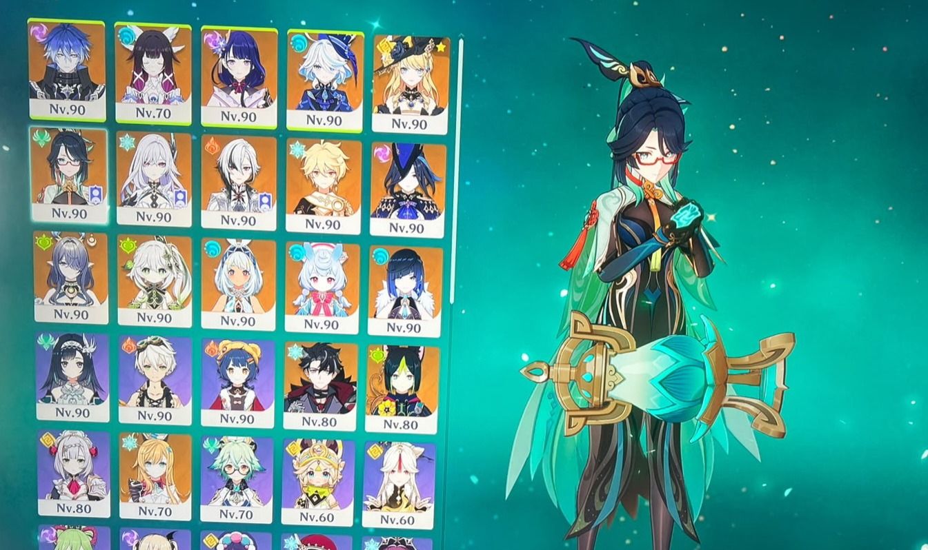 Conta genshin com gemas