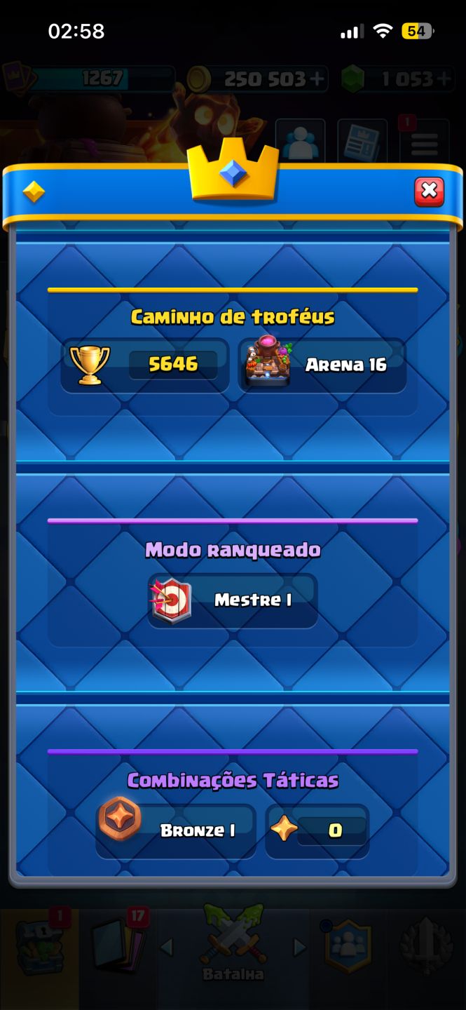 Conta clash royale upada antiga rara com brawl stars