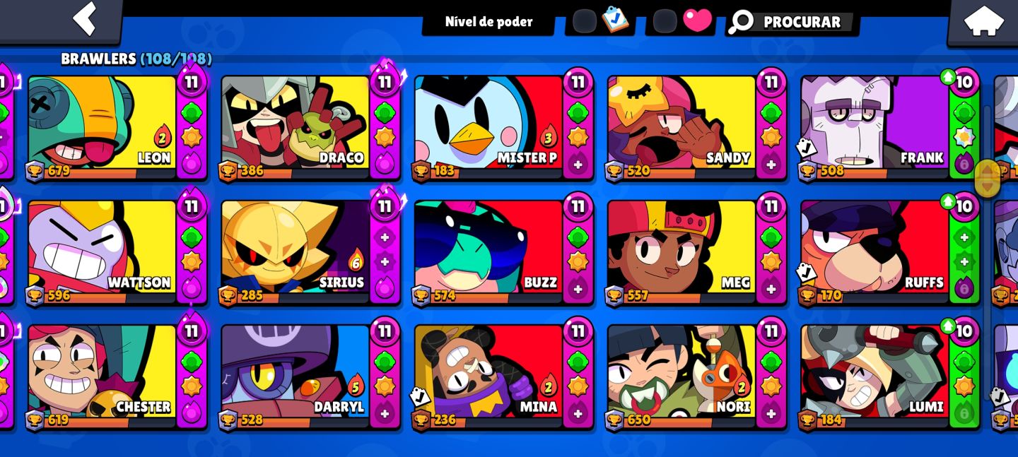 CONTA BRAWL STARS FAMA MUNDIAL 2