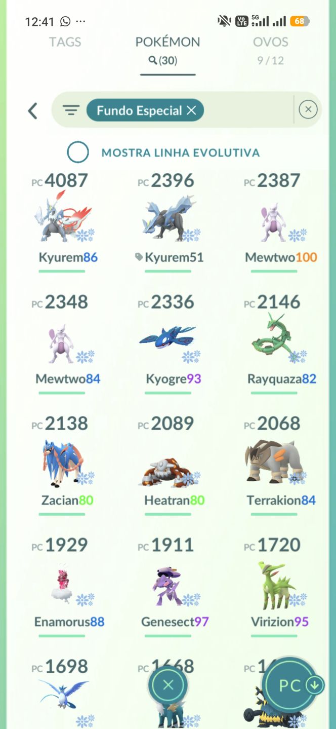 Conta Lvl 59 com Zapdos de Galar, Rayquaza, Eventos Shiny