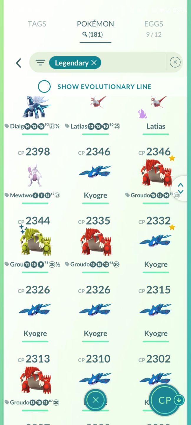 Conta de 2019 Pokemon go, recheada de lendario!