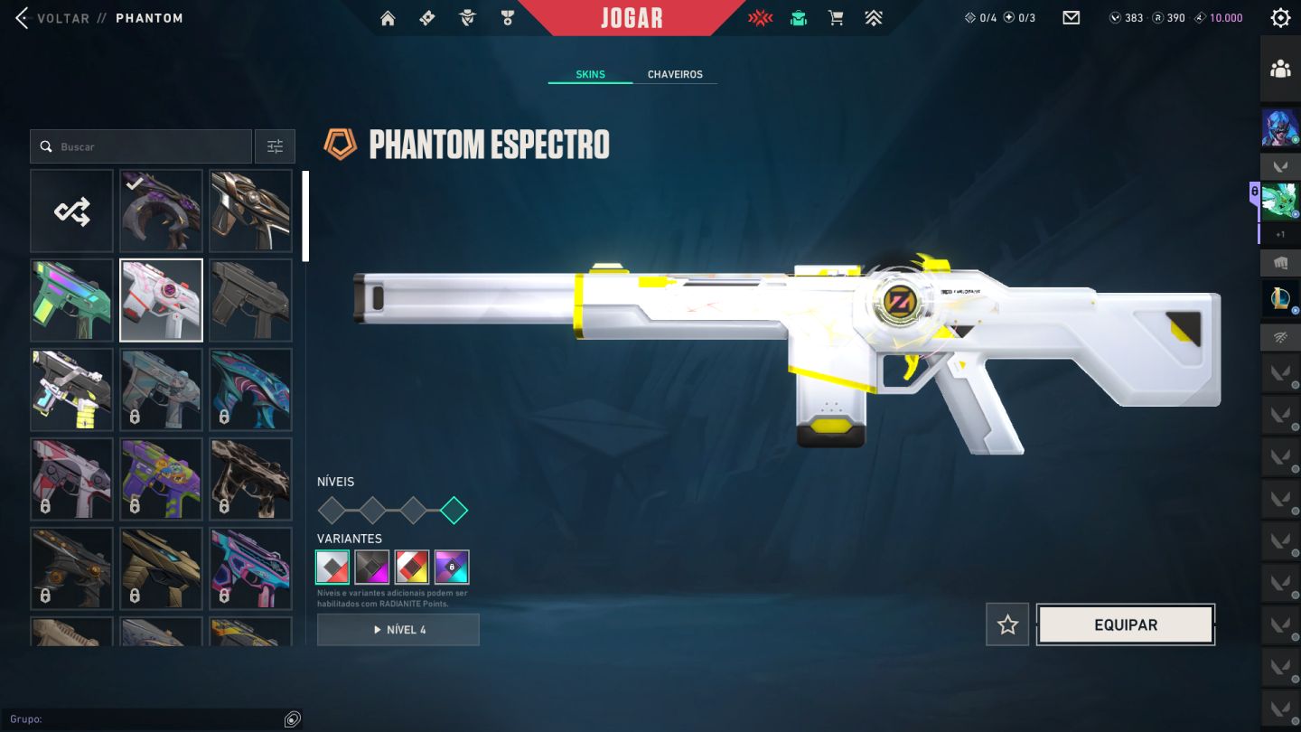 Conta de LOL e Valorant com SKINS