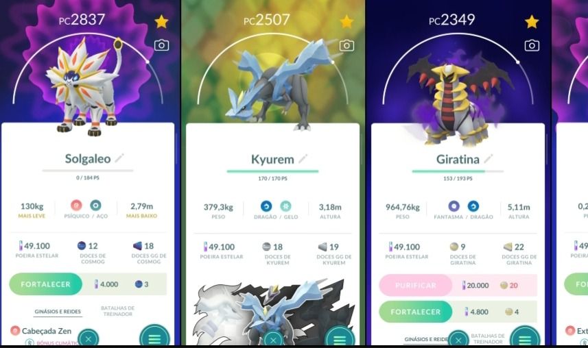 Pokémon GO Lv.35 | 3 Solgaleo | 3 Kyurem | 3 Giratina | 2 Azelf | Q287