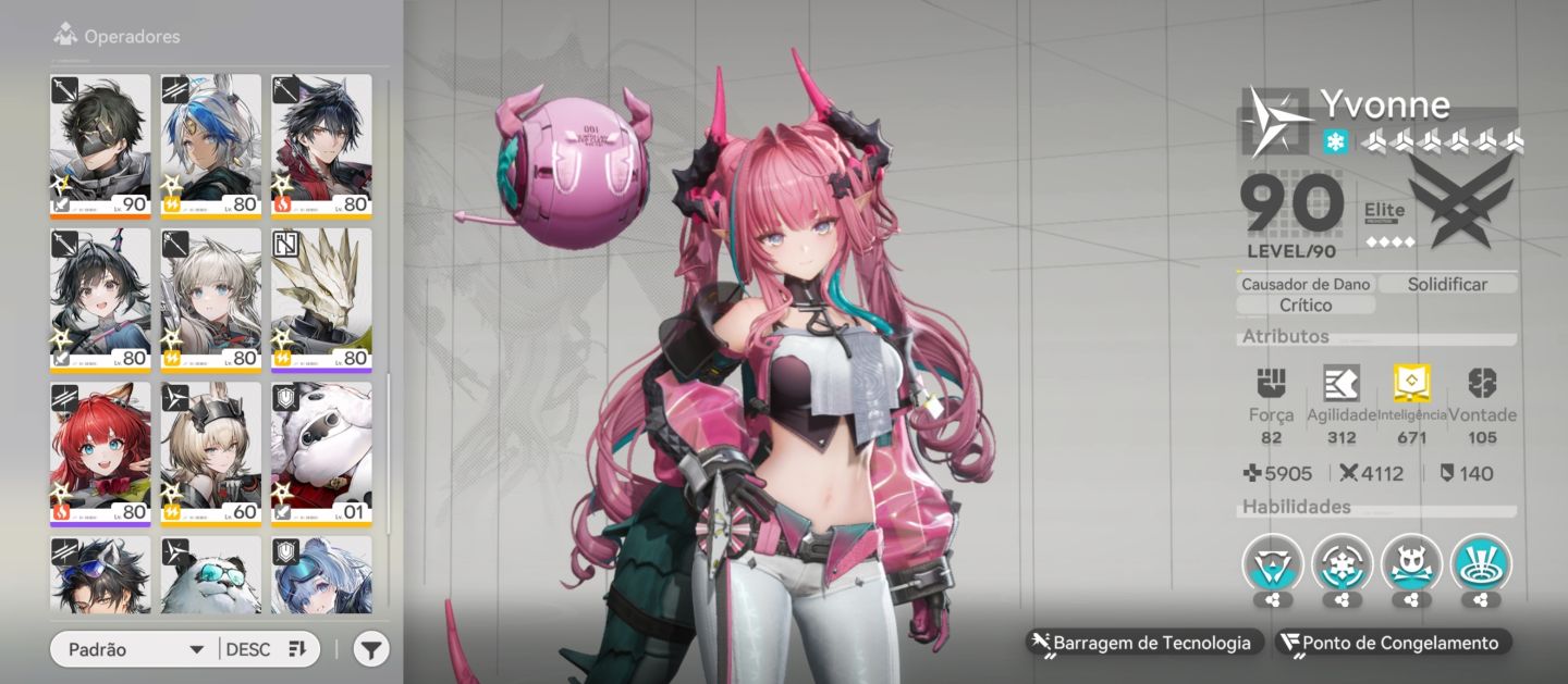 Conta monstra todos os personagens limitados com todas as armas assinaturas.
