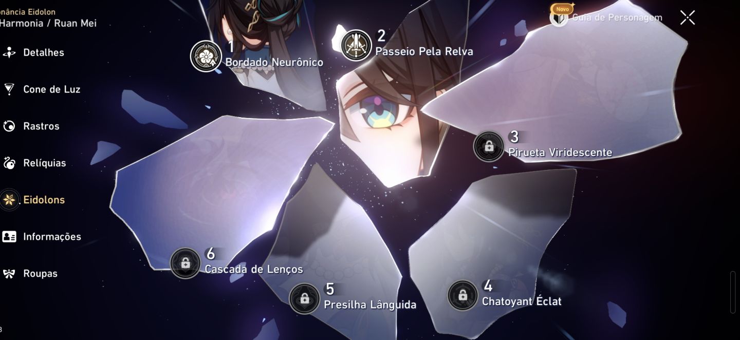 CONTA HONKAI STAR RAIL SUNDAY E5S1 CYRENE E1S1 COM SKIN(ARCO) CHAPEU DA MEM 42T5