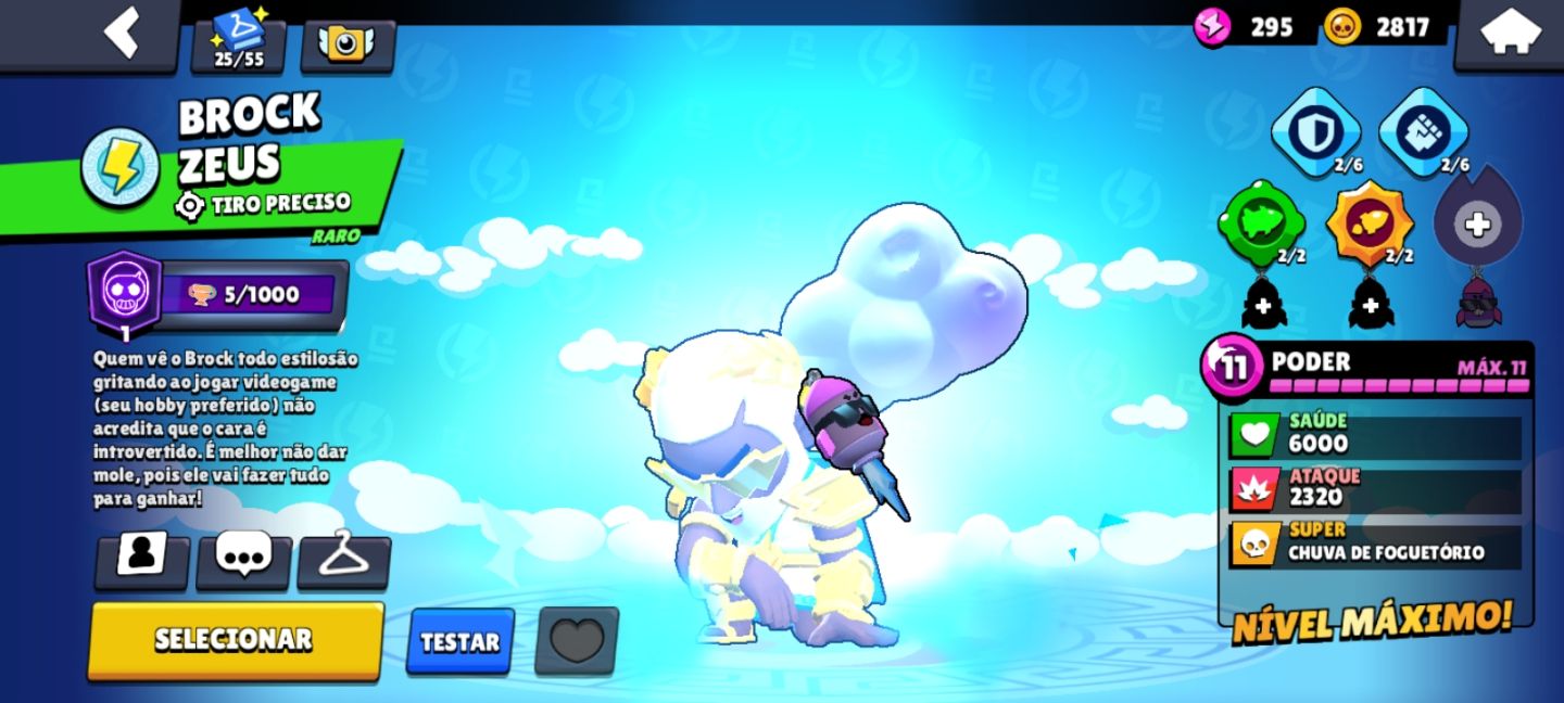 Conta com brawl pass ativado e com Skina lendarias e muitos brawlers muito boa