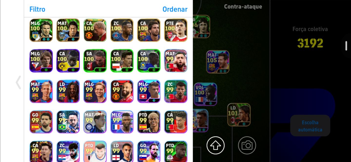 Conta braba com Gullit 104 Cruyff 106 Messi pack 105