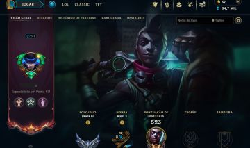 CONTA DE LOL COM MAIS DE 13 ANOS