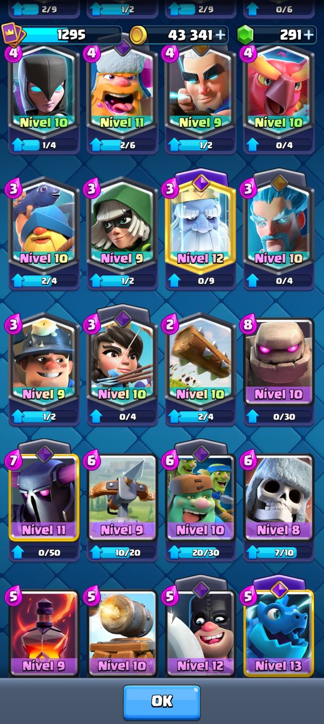 Conta Clash Royale - Preço Revenda arena 20 com herois metas