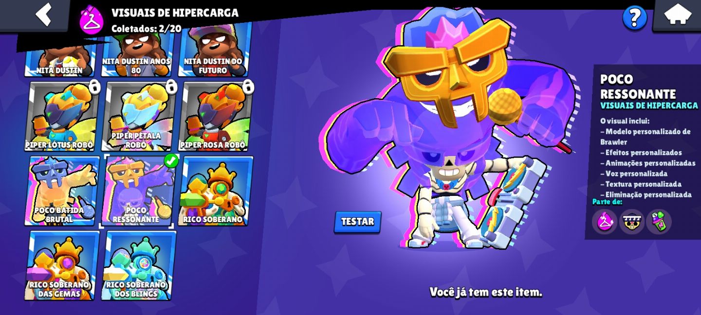 Conta de Brawl Stars Iniciante e Rara