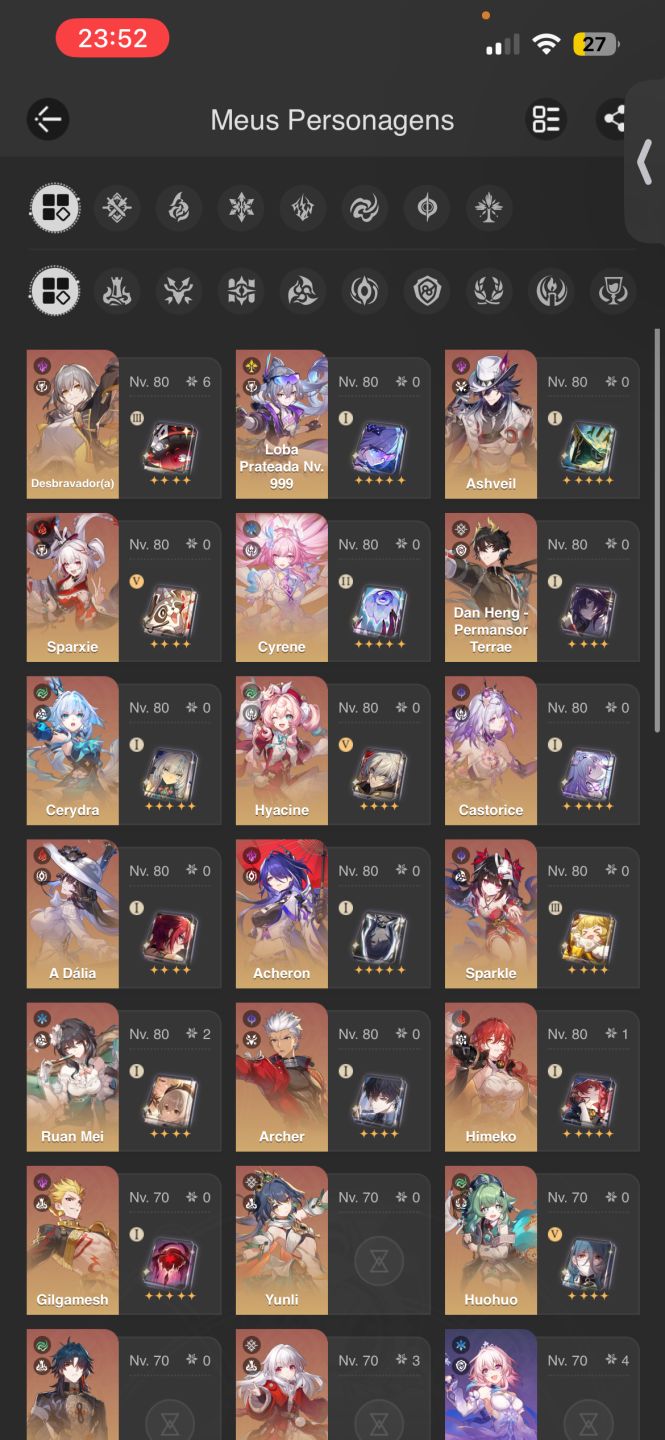 Conta: Honkai Star Rail Server America