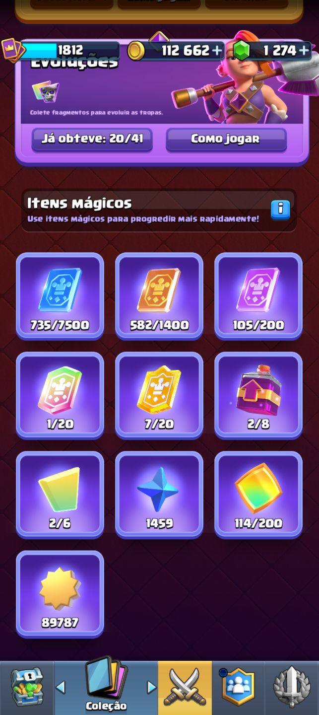 Tô agoniado ] CONTA CLASH ROYALE PREMIUM | 14x LVL 16 | 122/122 |