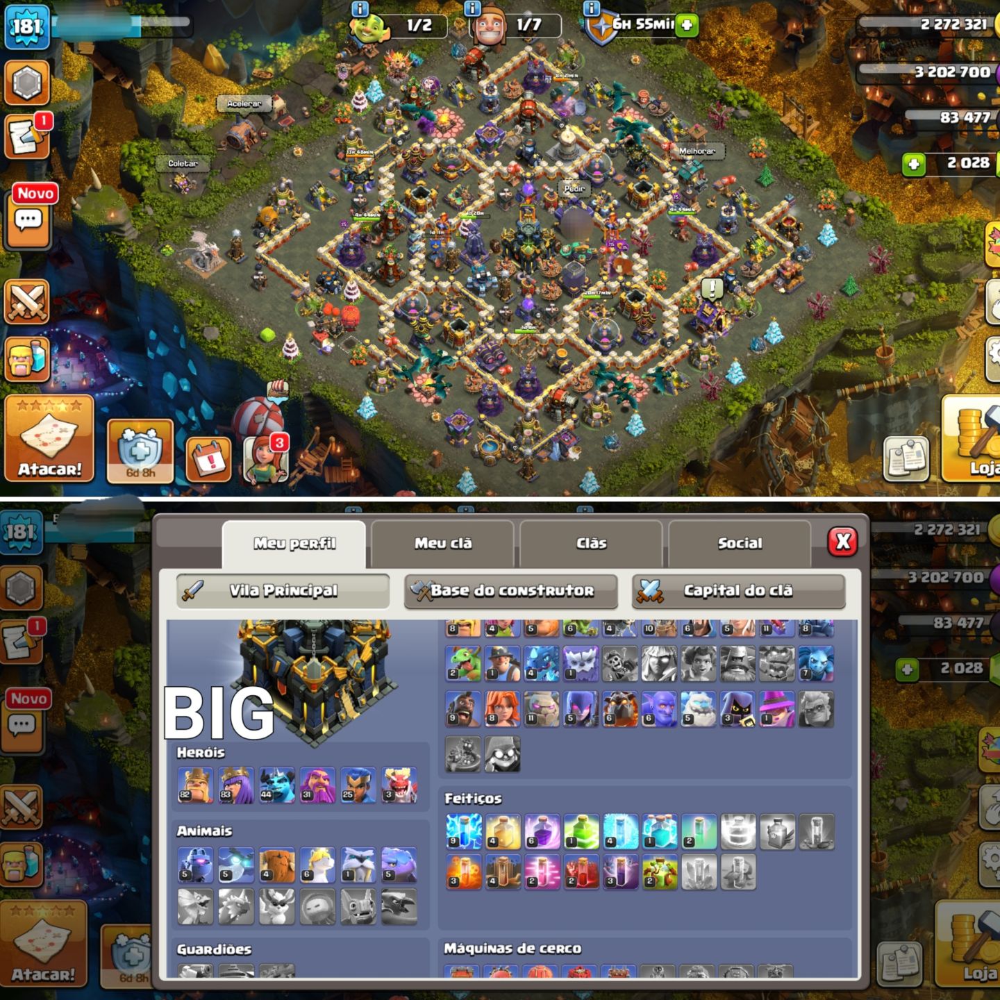 CONTAS DE CLASH OF CLANS CV9 A CV17 NO E-MAIL DO COMPRADOR