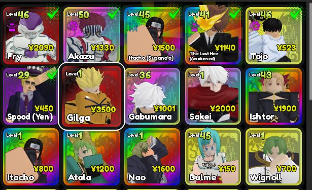 Personagens de Anime Mysterious