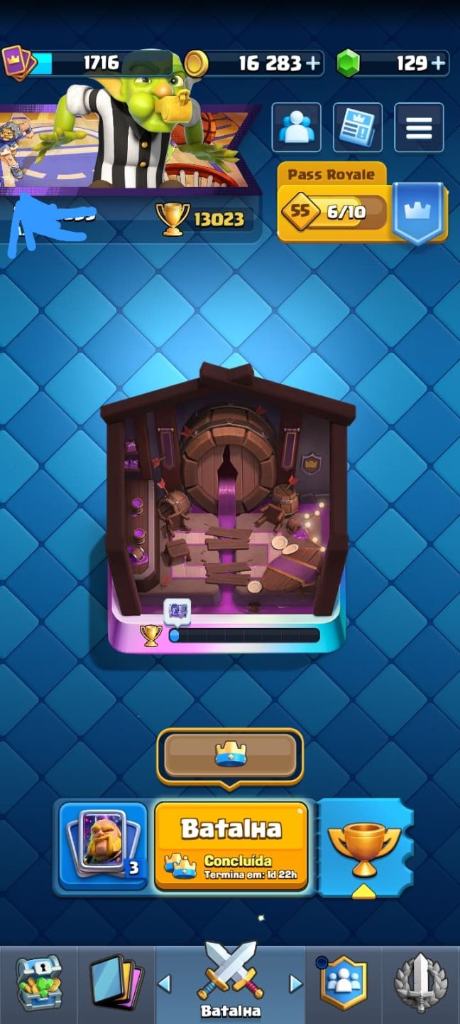 Conta clash upada 13.000 troféus