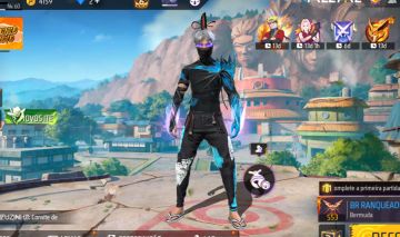 CONTA DE FF GEMADA PRIME 6 MT GEMADA ANGELICAL AZUL + NARUTO E PAIN + FREE FIRE