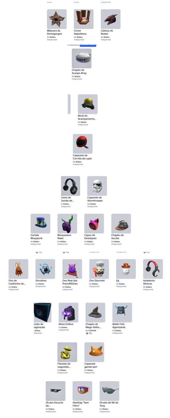 CONTA ROBLOX ANTIGA 2018 COM NEAPOLITAN CROWN + 124 OFFSALES