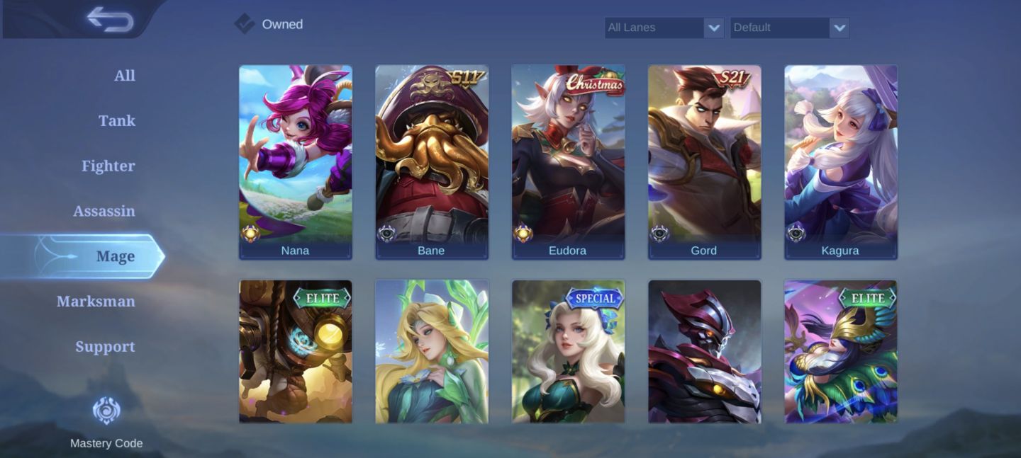 Mobile legends 20 skins