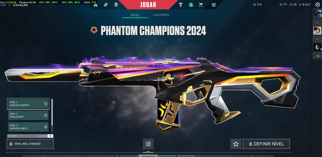 Conta de valorant com muitas skins pra sair rápido( barato demais )