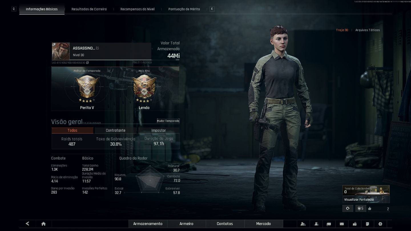 CONTA ARENA BREAKOUT 40M KOENS E SKINS