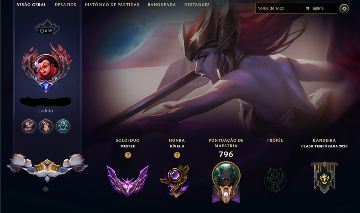 Conta LoL Mestre 500+ PDL | 167 Skins | Nível 602 | Full Acesso