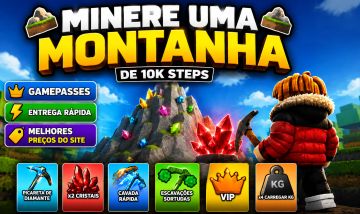 MINERE UMA MONTANHA MINE A MOUNTAIN PODER VIP ROBLOX ITENS XP LOJA GIFT TRADE GP