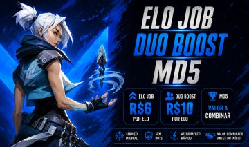 VALORANT ELOJOB / DUO BOOST - MENOR PREÇO!